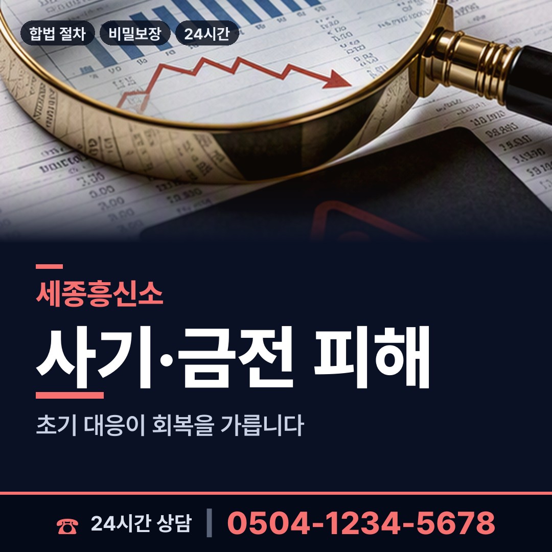 세종 소담동 전세사기조사 상담 안내